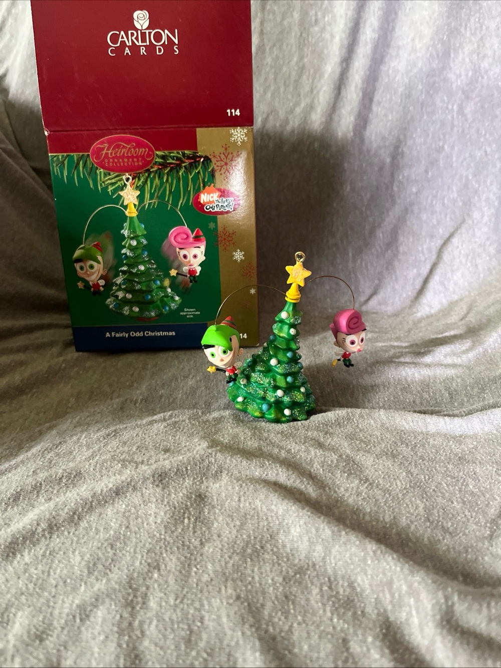 Carlton Cards Fairly Odd Parents Christmas tree ornament Cosmo & Wanda
